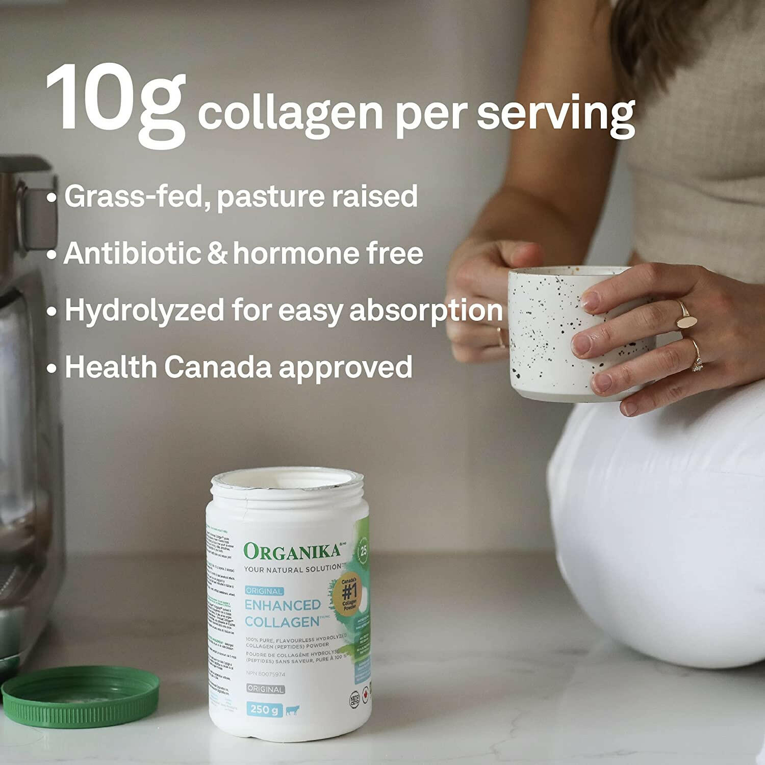 Enhanced Collagen Original Powder | Organika® | 250 grams - Coal Harbour Pharmacy