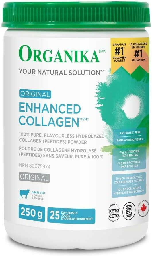 Enhanced Collagen Original Powder | Organika® | 250 grams - Coal Harbour Pharmacy