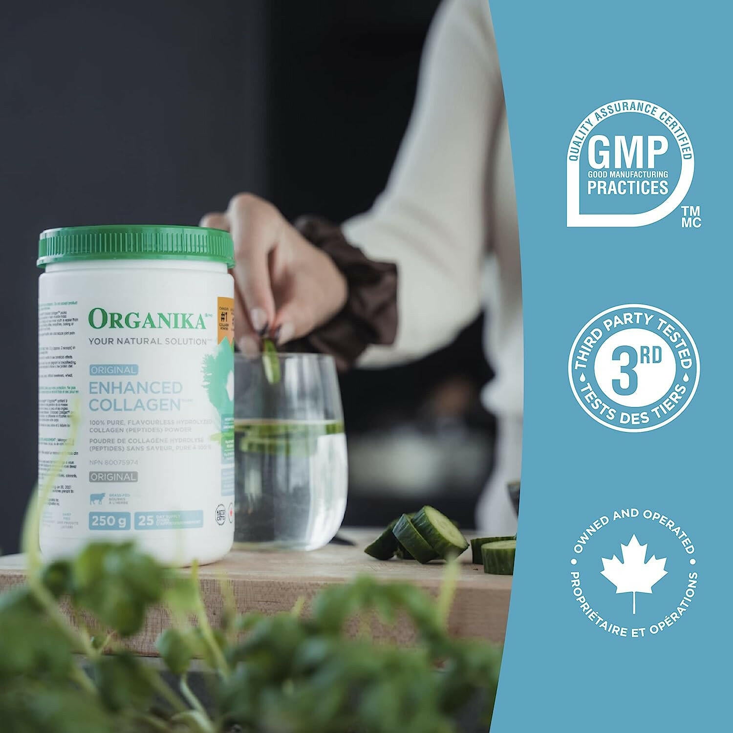 Enhanced Collagen Original Powder | Organika® | 250 grams - Coal Harbour Pharmacy