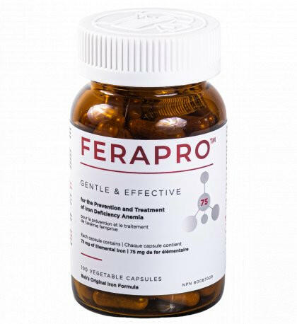 FERAPRO™ (30mg, 75mg, and 150mg) | Bob's Iron Formula | 100 Veggie Capsules - Coal Harbour Pharmacy