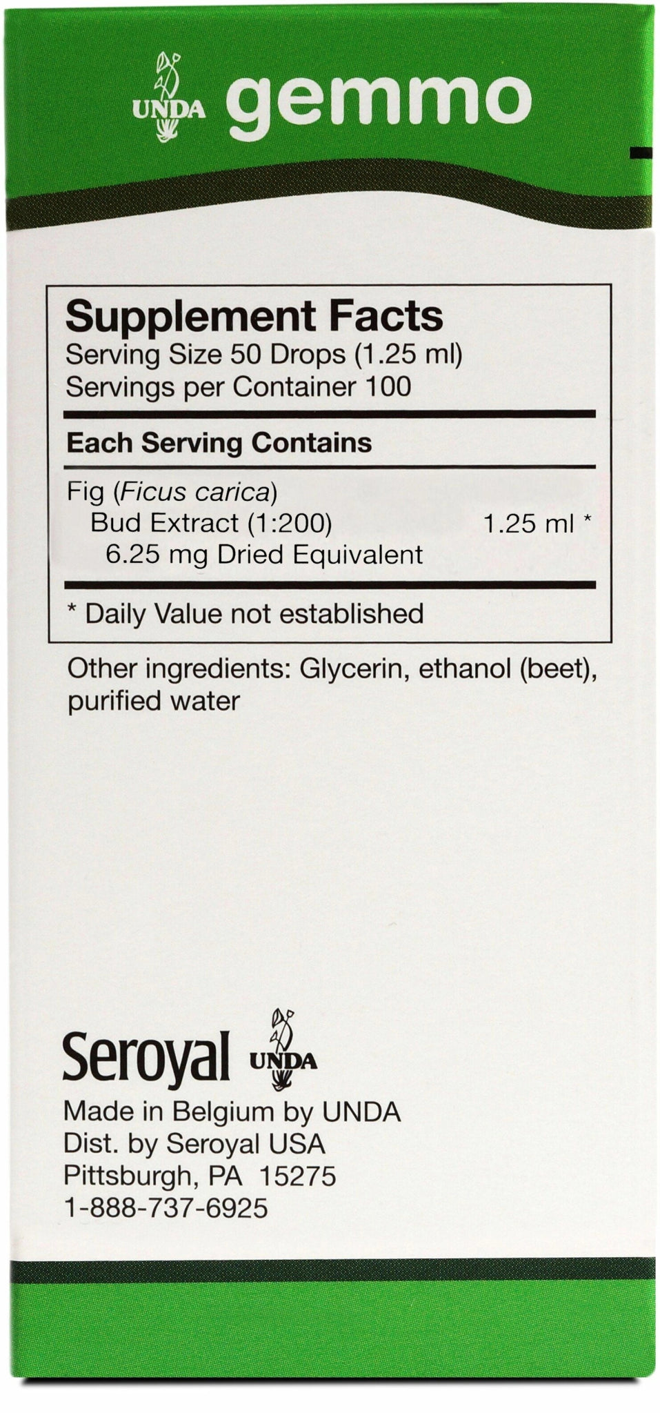 Ficus Carica | UNDA Gemmo | 125mL - Coal Harbour Pharmacy