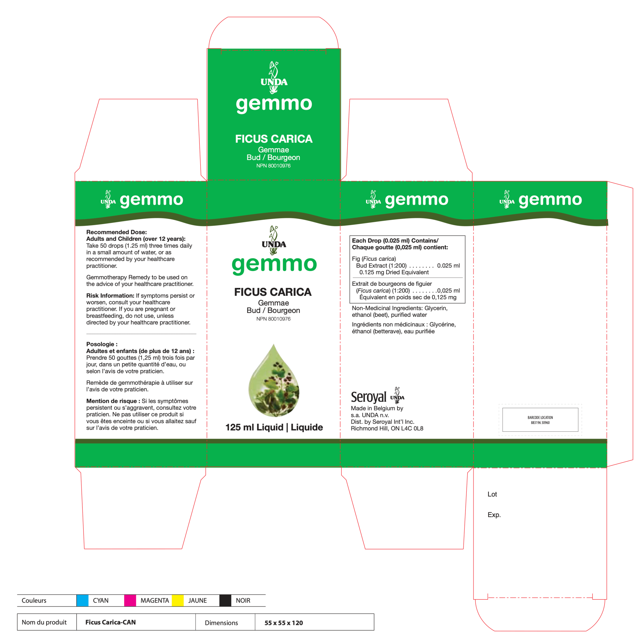 Ficus Carica | UNDA Gemmo | 125mL - Coal Harbour Pharmacy