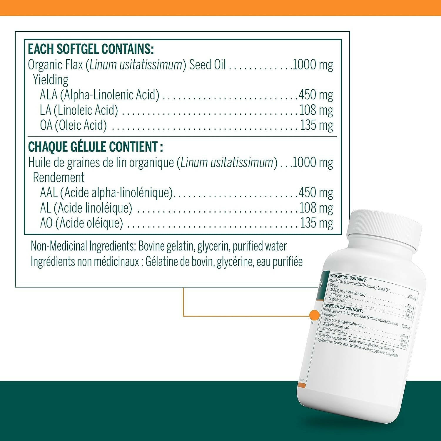 Flax Oil Capsules | Genestra Brands® | 90 Softgel Capsules - Coal Harbour Pharmacy