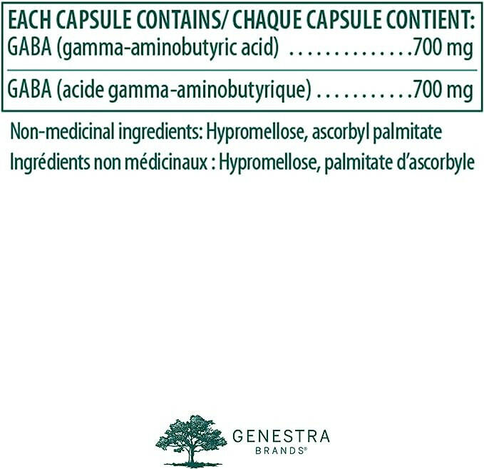 GABA 700 | Genestra Brands® | 60 Vegetable Capsules - Coal Harbour Pharmacy