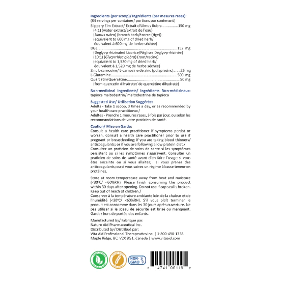 GI-Restore® Plus | VitaAid® | 84 Servings: 105 G - Coal Harbour Pharmacy