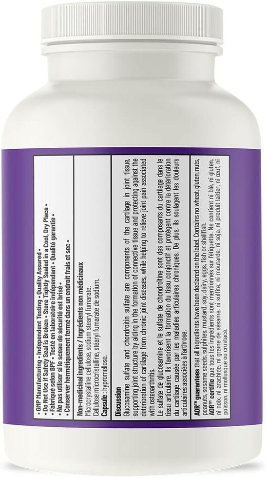 Glucosamine & Chondroitin | AOR™ | 120 Capsules - Coal Harbour Pharmacy