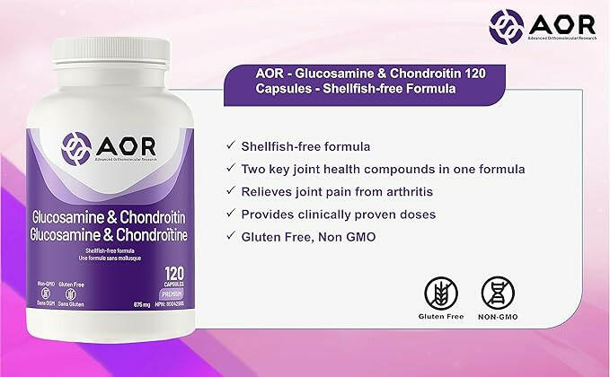 Glucosamine & Chondroitin | AOR™ | 120 Capsules - Coal Harbour Pharmacy