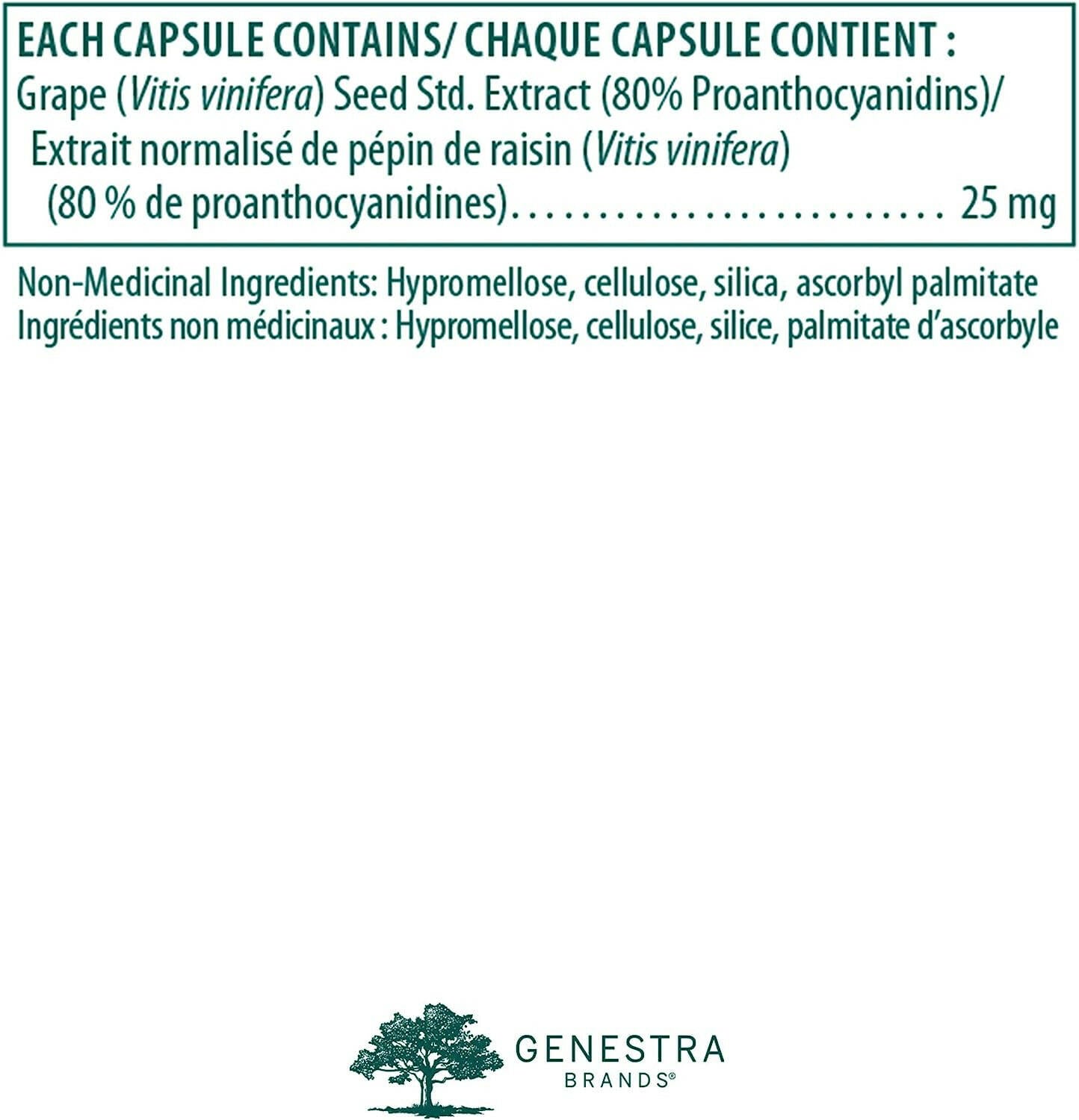 Grapenol | Genestra Brands® | 120 Vegetable Capsules - Coal Harbour Pharmacy