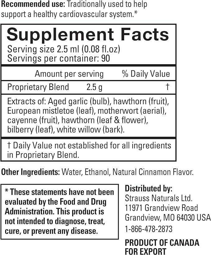 Heartdrops® (Original & Cinnamon Flavours) | Strauss® | 50mL, 100mL, 225mL Liquid - Coal Harbour Pharmacy