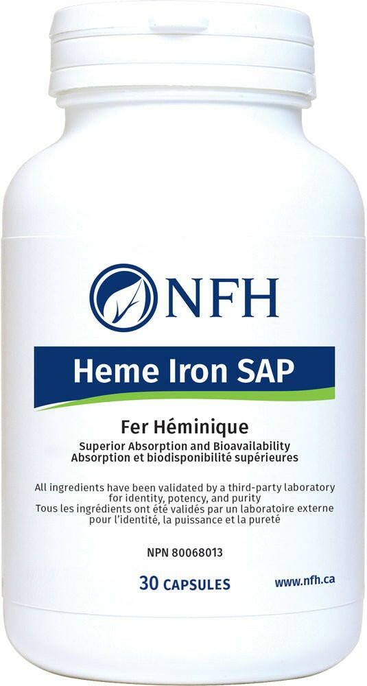 Heme Iron SAP | NFH | 30 or 60 Capsules