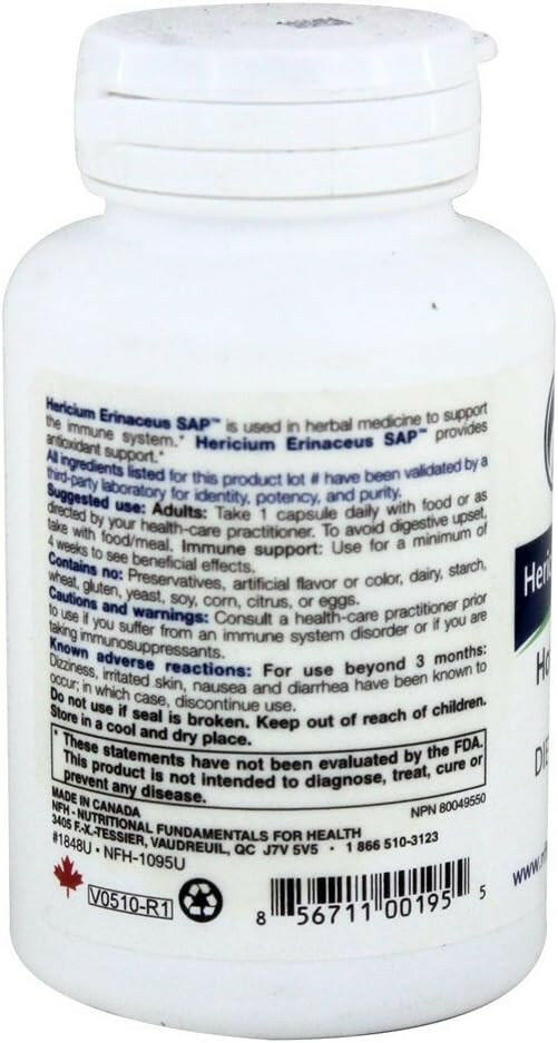 Hericium Erinaceus SAP | NFH | 60 Capsules - Coal Harbour Pharmacy