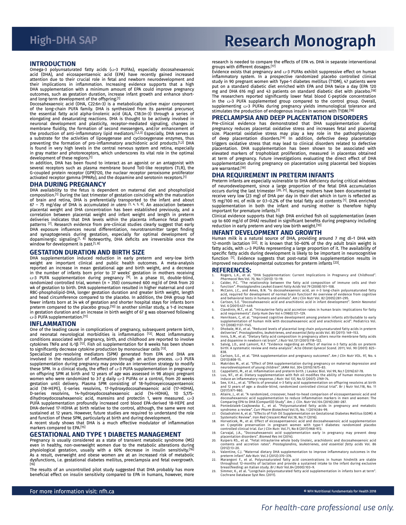 High-DHA SAP | NFH | 60 Softgels - Coal Harbour Pharmacy