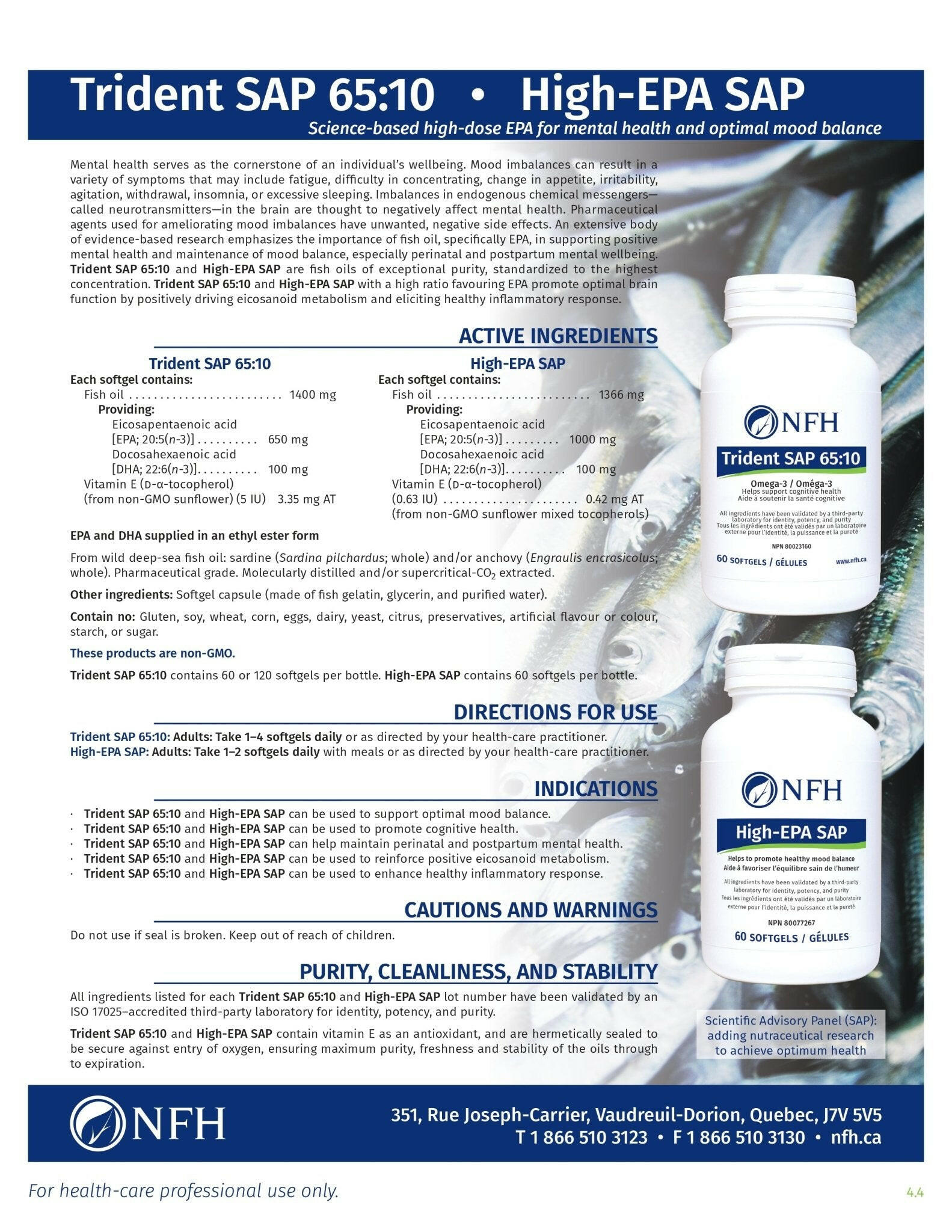 High-EPA SAP | NFH | 60 Capsules