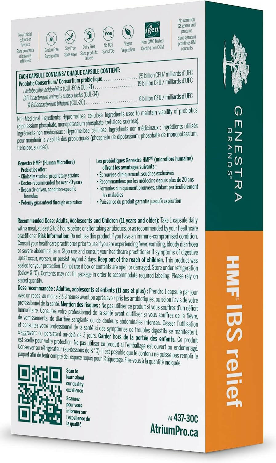 HMF IBS Relief | Genestra Brands® | 30 Vegetable Capsules - Coal Harbour Pharmacy