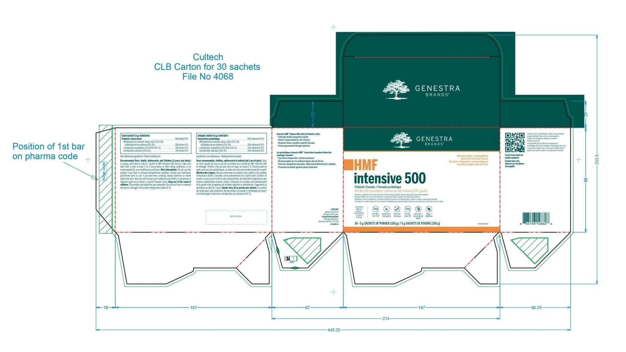 HMF Intensive 500 | Genestra Brand® | 150 Grams - Coal Harbour Pharmacy
