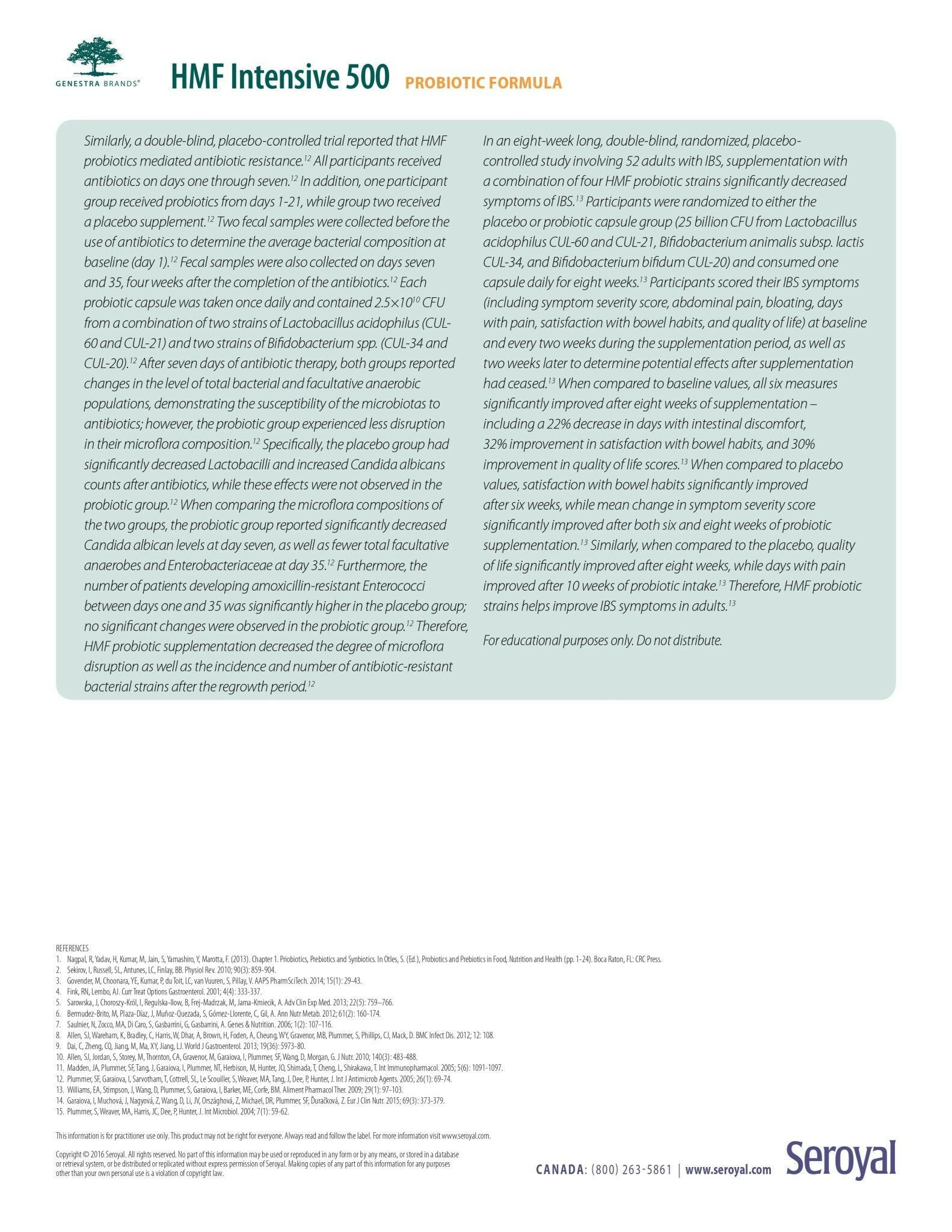 HMF Intensive 500 | Genestra Brand® | 150 Grams - Coal Harbour Pharmacy