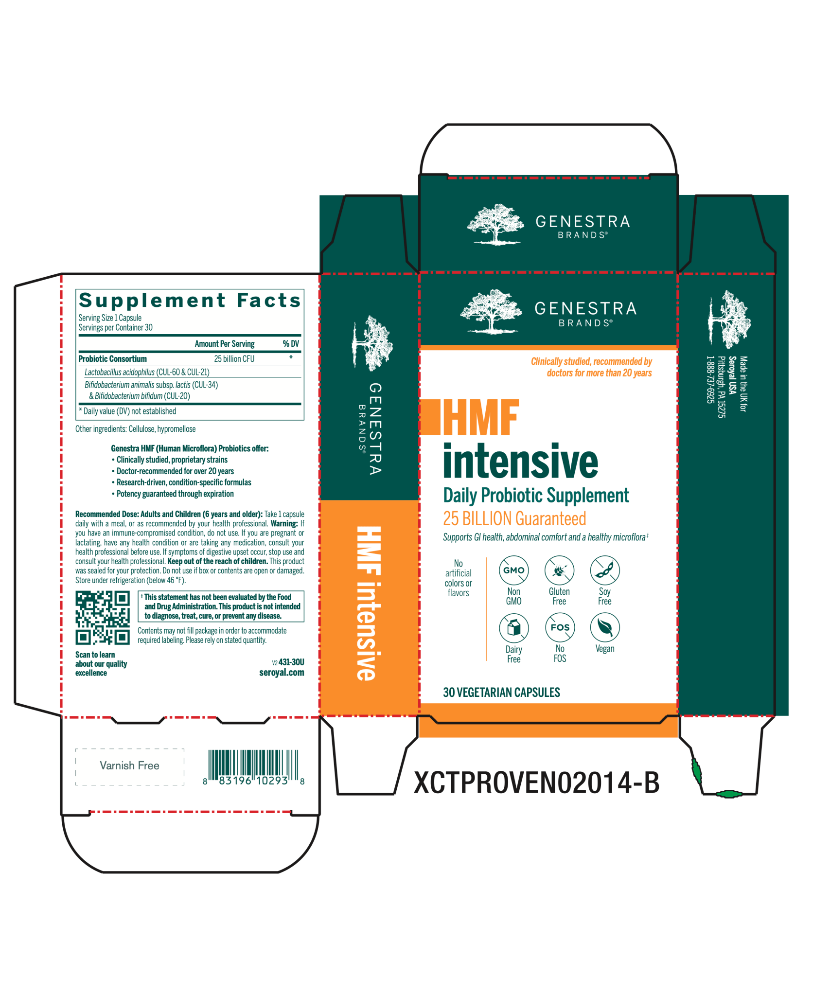 HMF Intensive | Genestra Brands® | 30 Capsules - Coal Harbour Pharmacy