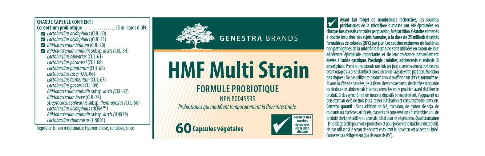 HMF Multi Strain | Genestra Brands® | 60 Capsules - Coal Harbour Pharmacy