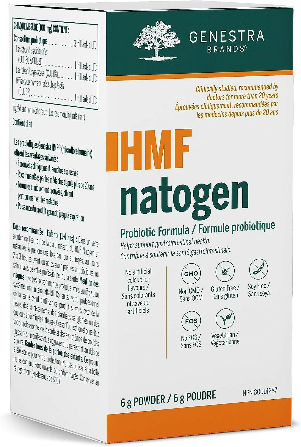 HMF Natogen | Genestra Brands® | 0.2oz (6 Grams) Powder - Coal Harbour Pharmacy