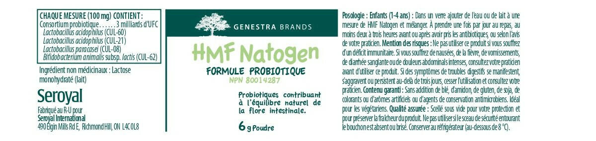 HMF Natogen | Genestra Brands® | 0.2oz (6 Grams) Powder - Coal Harbour Pharmacy