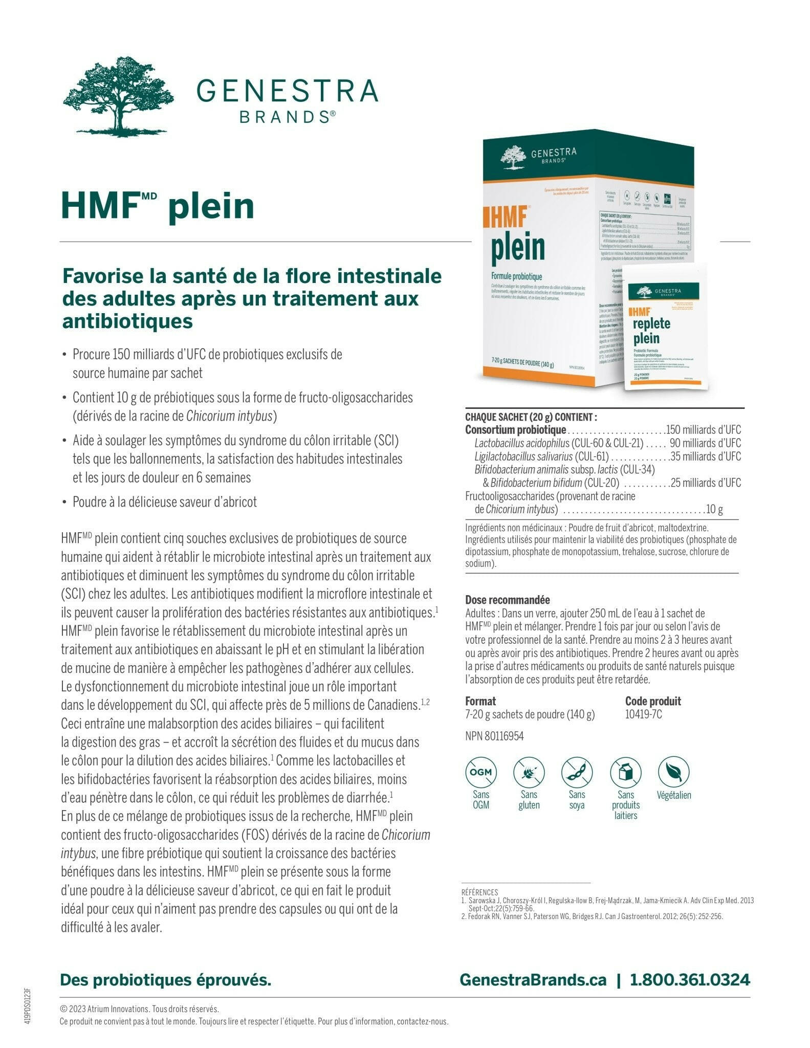 HMF Replete | Genestra Brands® | 140 Grams - Coal Harbour Pharmacy