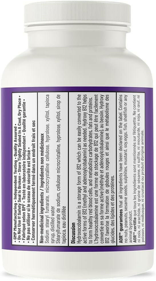 Hydroxy B12 | AOR™ | 60 Tablets
