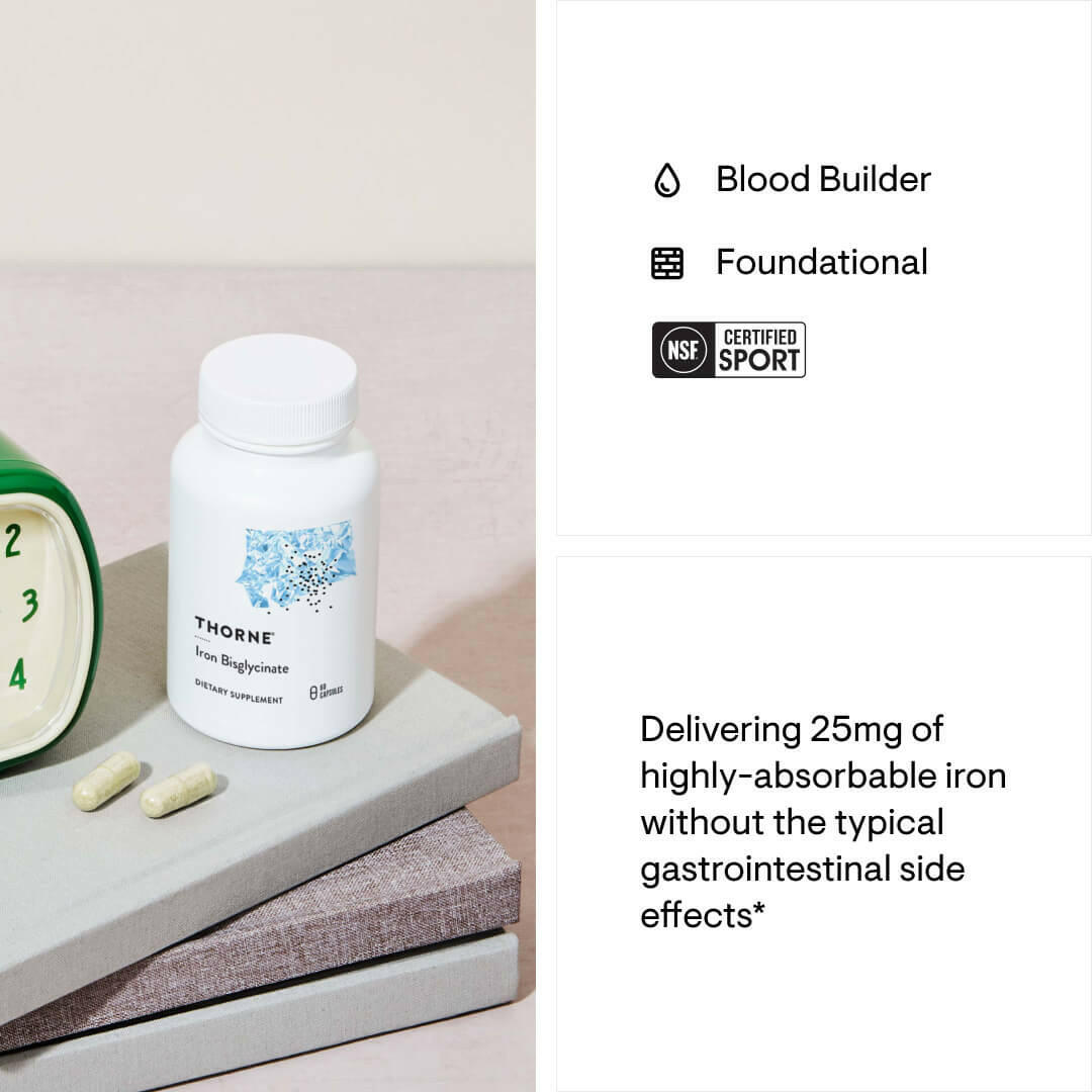 Iron Bisglycinate | Thorne® | 60 Capsules - Coal Harbour Pharmacy