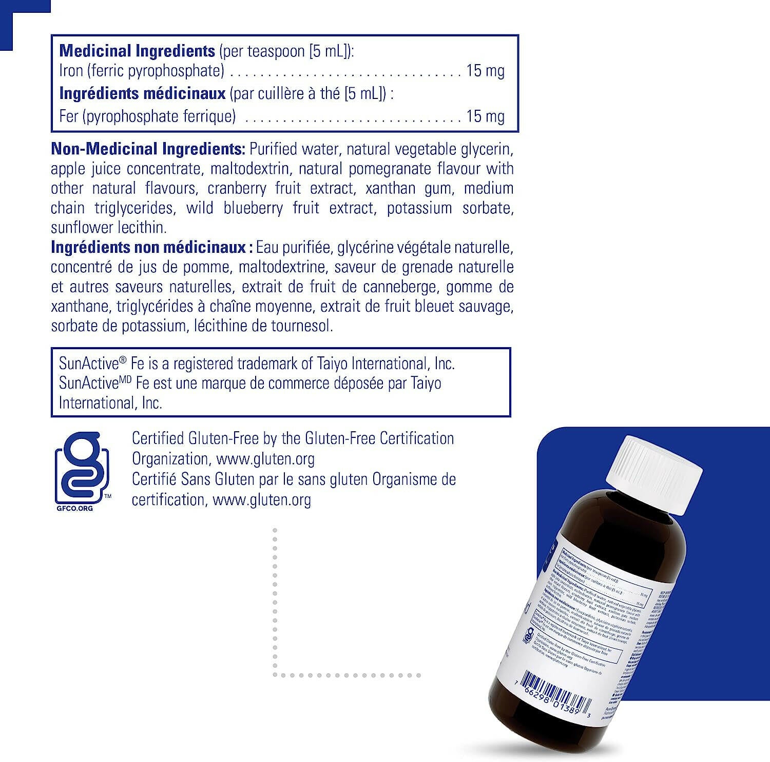 Iron liquid | Pure Encapsulations® | 120 mL - Coal Harbour Pharmacy
