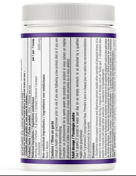 L-Glutamine Powder | AOR™ | 450gr 90 Servings - Coal Harbour Pharmacy
