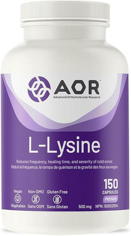 L-Lysine 500mg | AOR™ | 150 Capsules