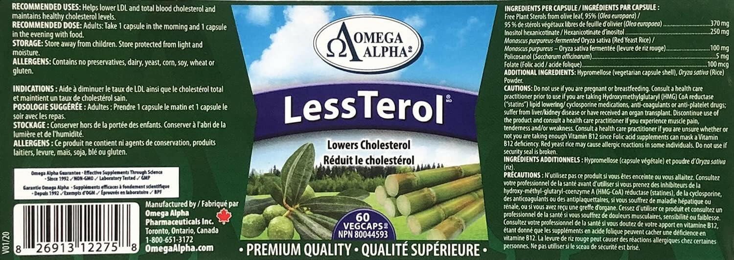 LessTerol® | Omega Alpha® | 60 Vegetable Capsules