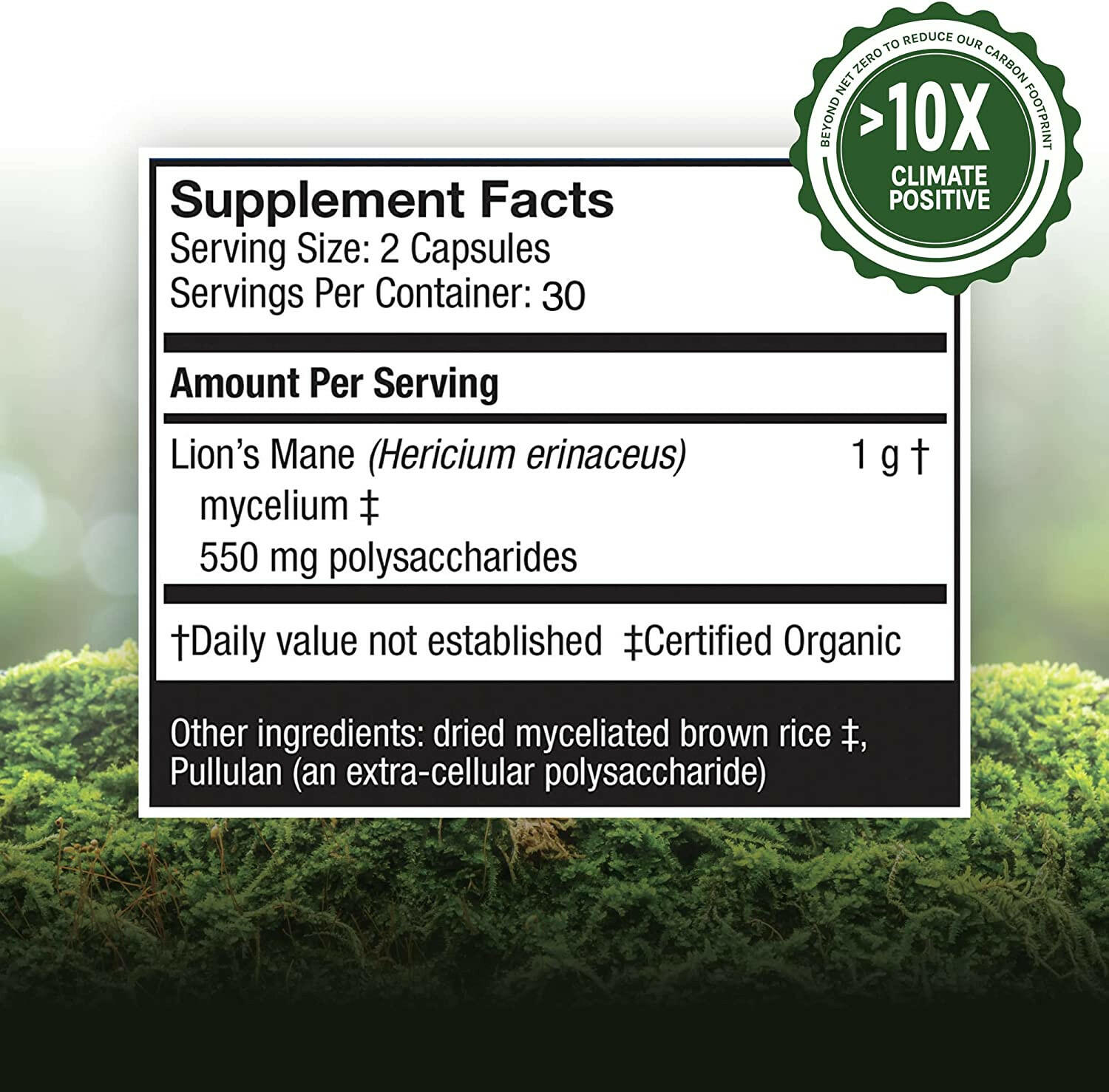 Lion's Mane Capsules | Host Defense® Mushrooms™ | 60 Vegetarian Capsules - Coal Harbour Pharmacy