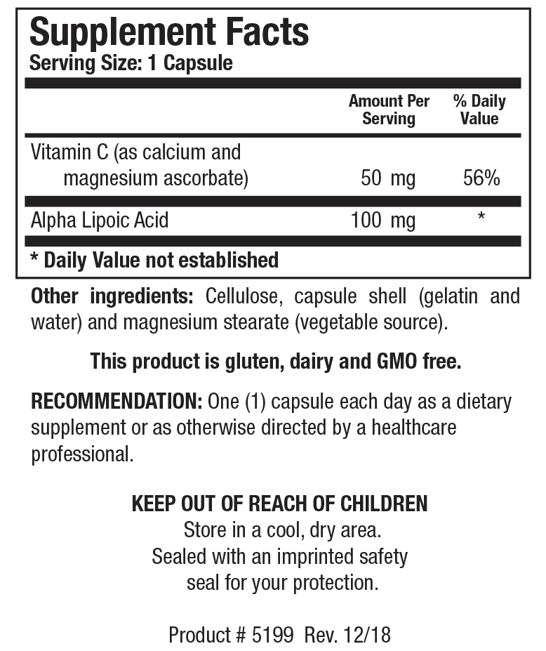 Lipoic Acid Plus | Biotics Research® | 90 Capsules - Coal Harbour Pharmacy