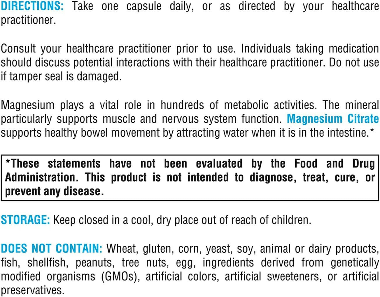 Magnesium Citrate | Xymogen® | 120 Capsules - Coal Harbour Pharmacy