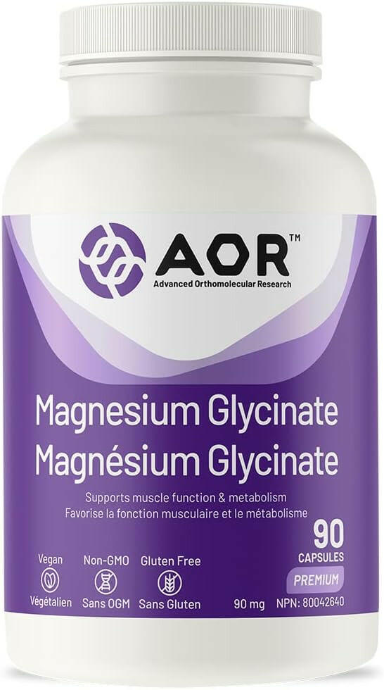 Magnesium Glycinate | AOR™ | 90 OR 180 Capsules