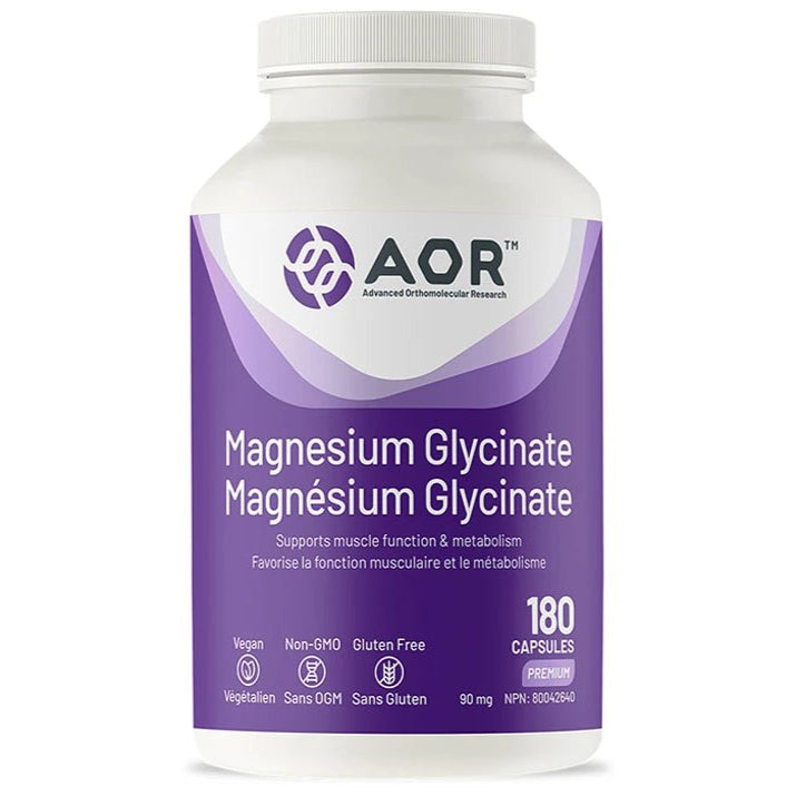 Magnesium Glycinate | AOR™ | 90 OR 180 Capsules