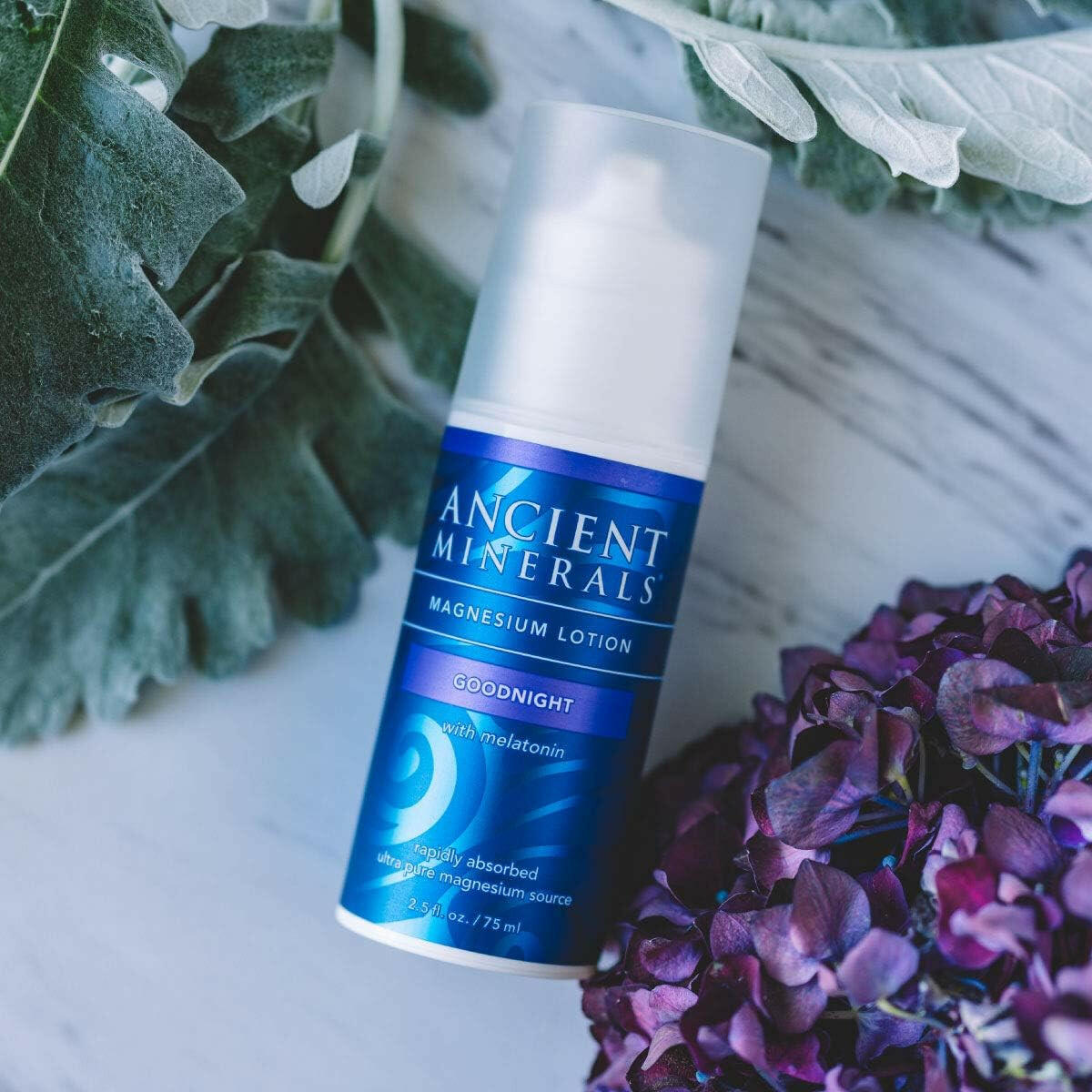 Magnesium Lotion with Melatonin (Goodnight) | Ancient Minerals® | 75 mL (2.5 fl. Oz.) - Coal Harbour Pharmacy