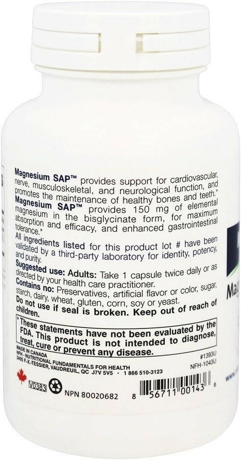 Magnesium SAP | NFH | 90 or 180 Capsules