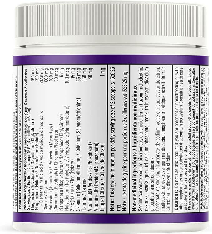 Magnesium Synergy Powder| AOR™ | 209gr (30 Servings) - Coal Harbour Pharmacy