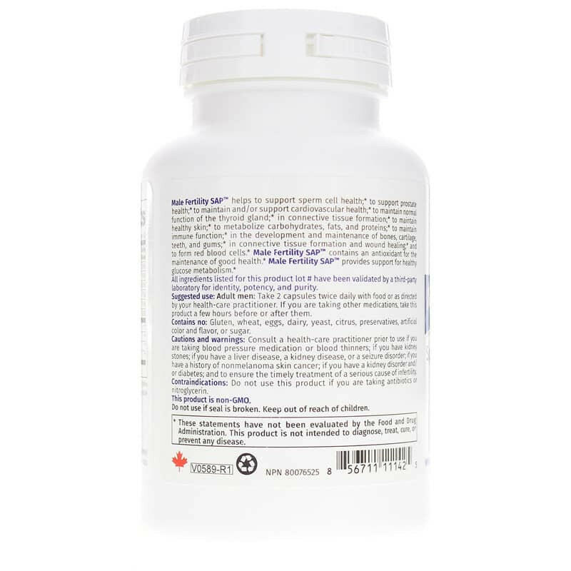 Male Fertility SAP | NFH | 120 Capsules - Coal Harbour Pharmacy