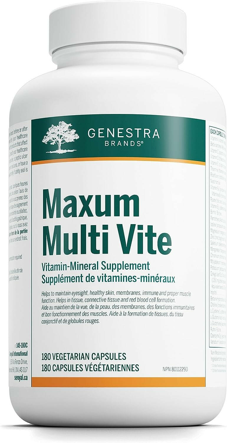 Maxum Multi Vite | Genestra Brands® | 90 or 180 Vegetable Capsules - Coal Harbour Pharmacy