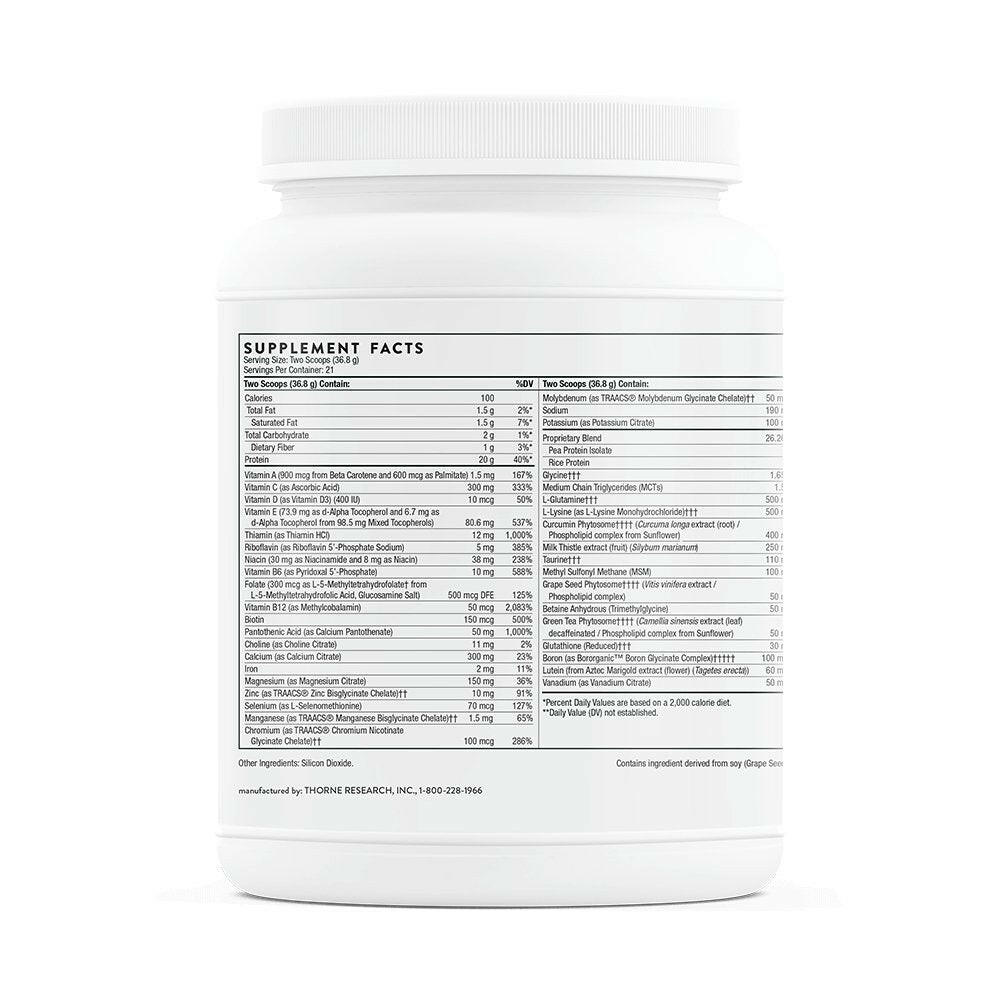 MediClear Plus® | Thorne® | 773g (27.2 Oz) Powder - Coal Harbour Pharmacy