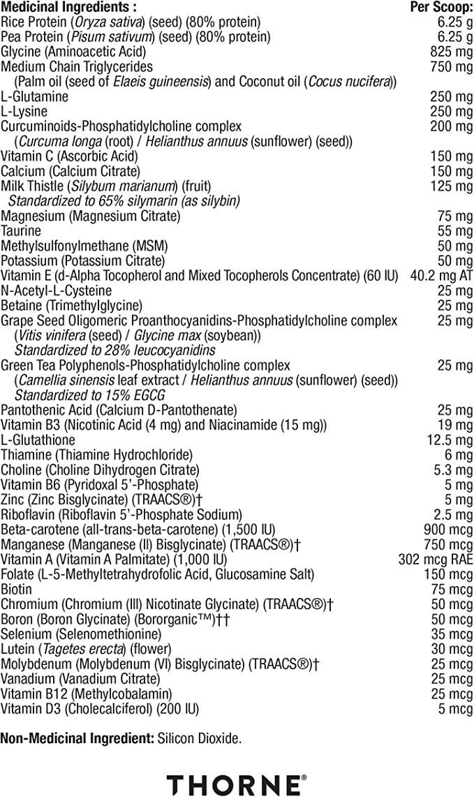 MediClear Plus® | Thorne® | 773g (27.2 Oz) Powder - Coal Harbour Pharmacy