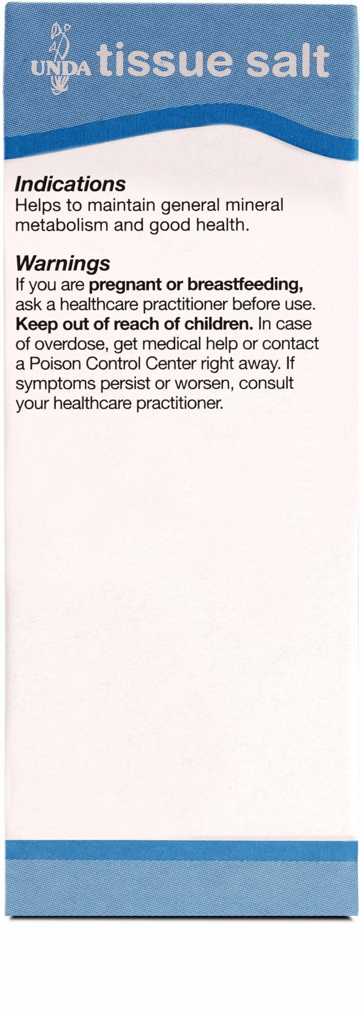 Mélange Combination | UNDA Tissue Salt | 100 Tablets - Coal Harbour Pharmacy