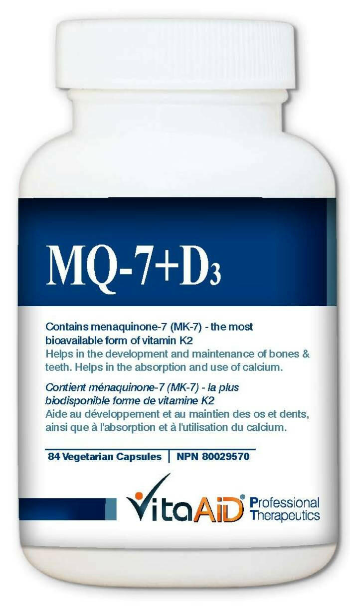 MQ-7 D3 | Vita Aid® | 84 Vegetable Capsules - Coal Harbour Pharmacy