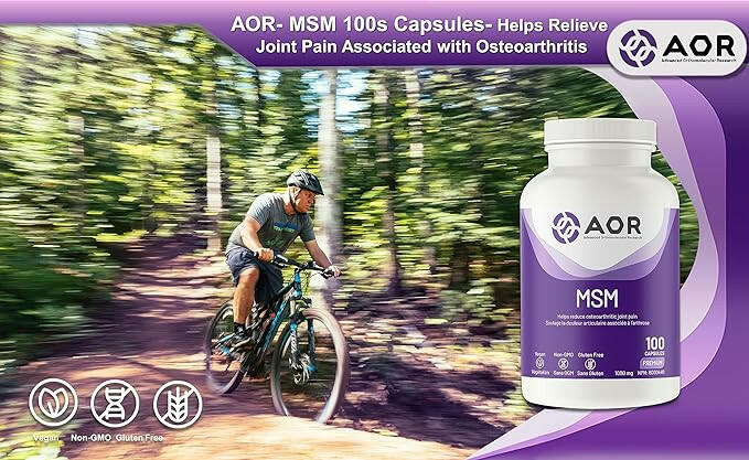 MSM 1000mg | AOR™ | 100 Capsules
