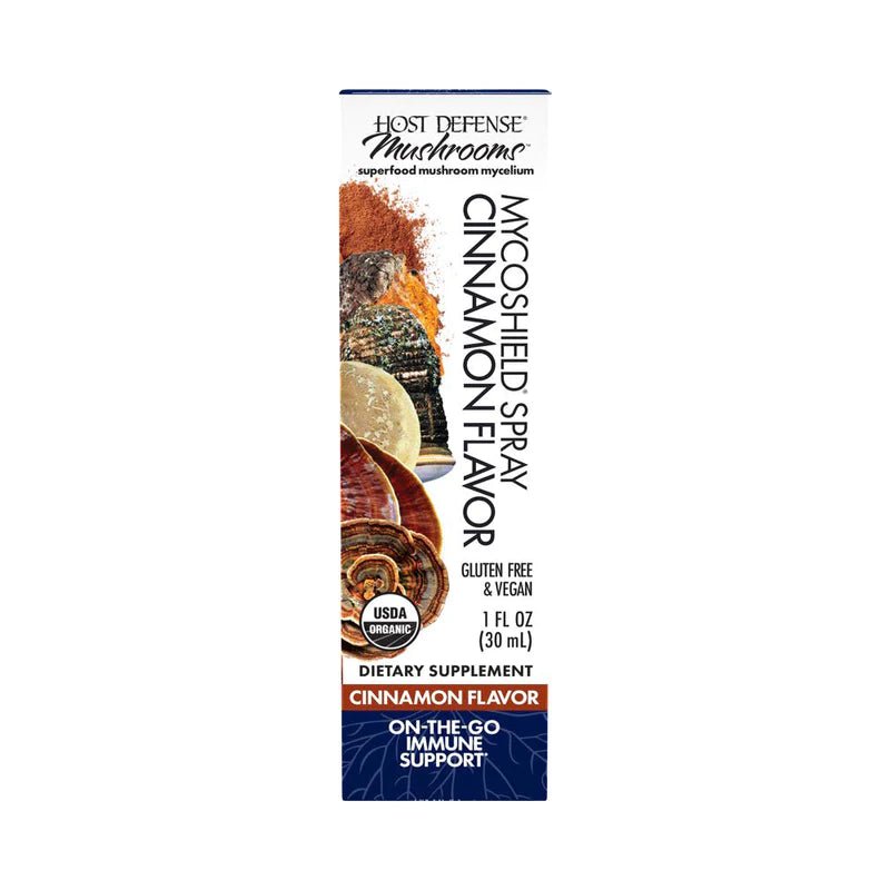 MycoShield® Cinnamon Spray | Host Defense® Mushrooms™ | 30 mL (1 fl oz)