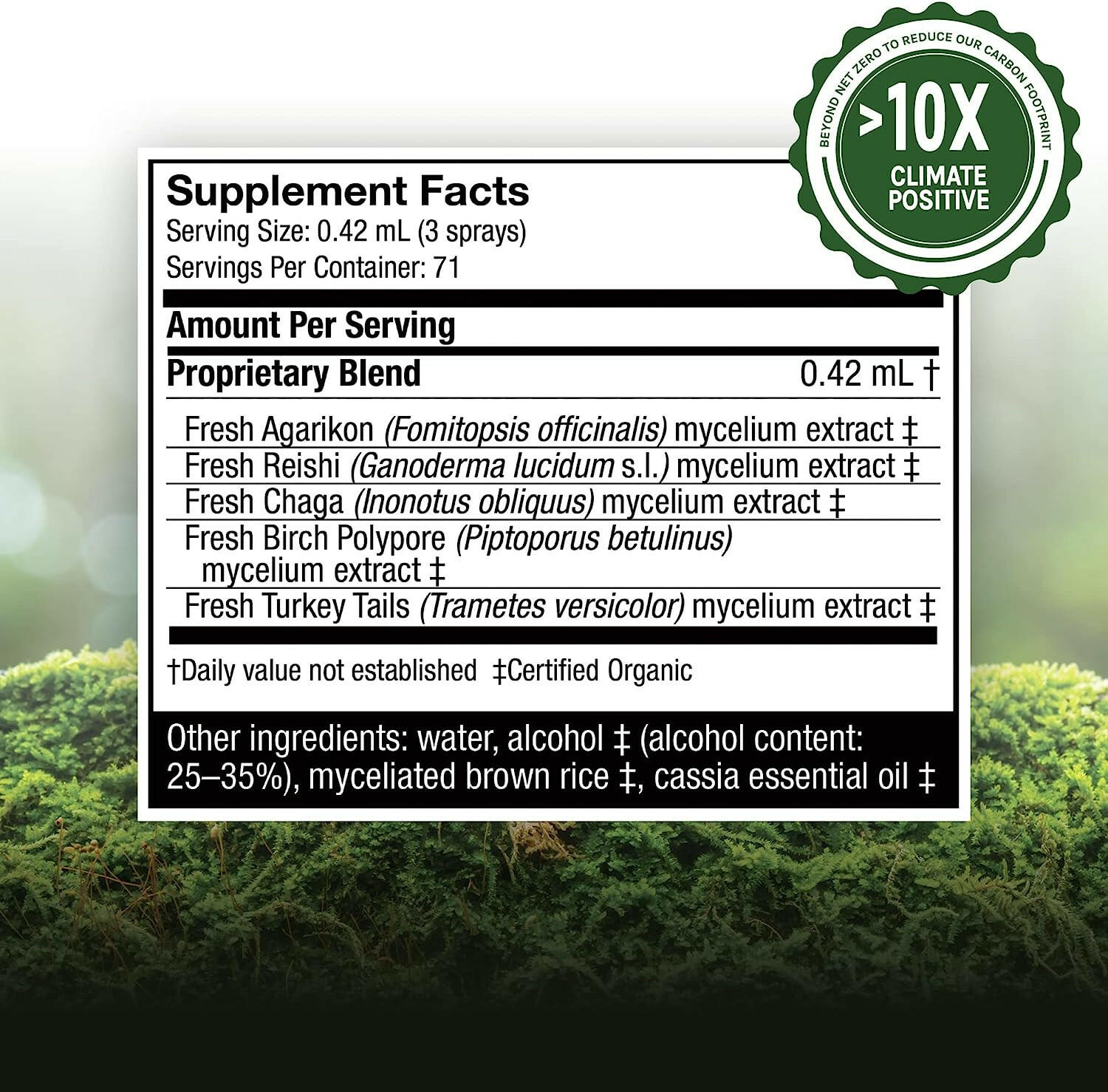 MycoShield® Cinnamon Spray | Host Defense® Mushrooms™ | 30 mL (1 fl oz)