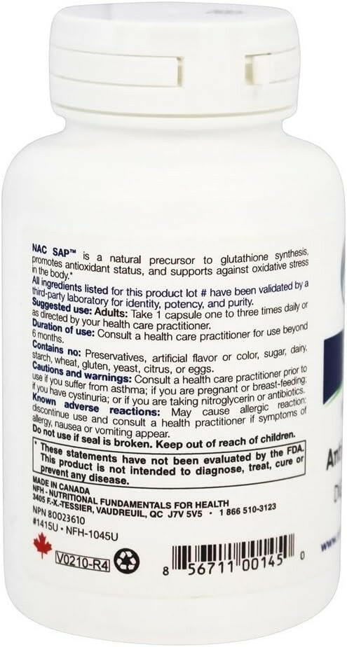 NAC SAP | NFH | 90 Capsules - Coal Harbour Pharmacy