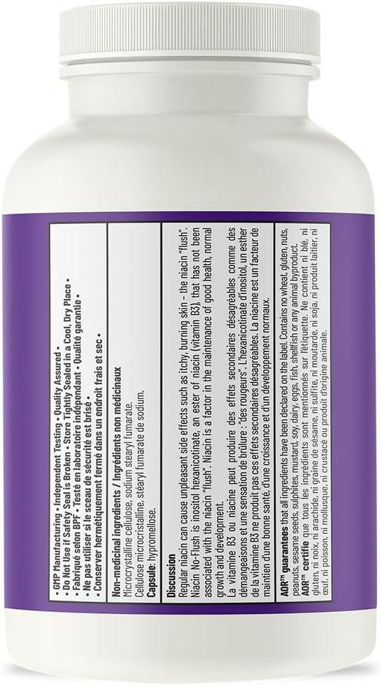 Niacin No-Flush | AOR™ | 90 Capsules - Coal Harbour Pharmacy